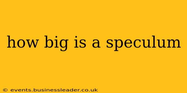 how big is a speculum