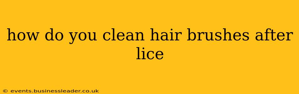 how do you clean hair brushes after lice
