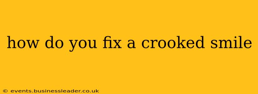 how do you fix a crooked smile