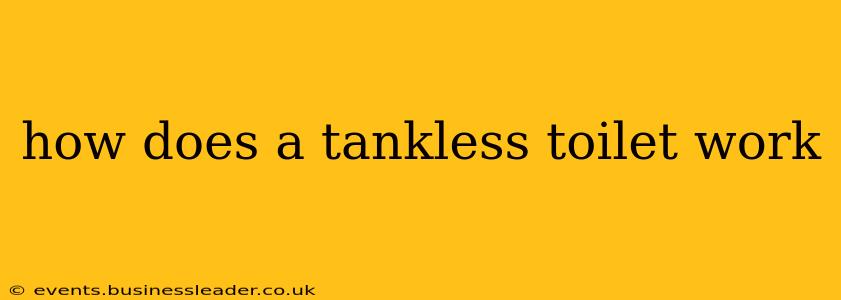 how does a tankless toilet work