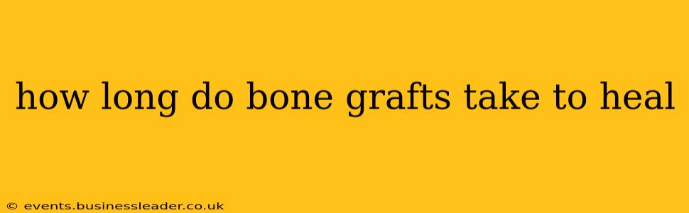how long do bone grafts take to heal