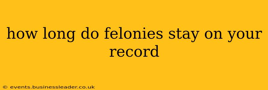 how long do felonies stay on your record