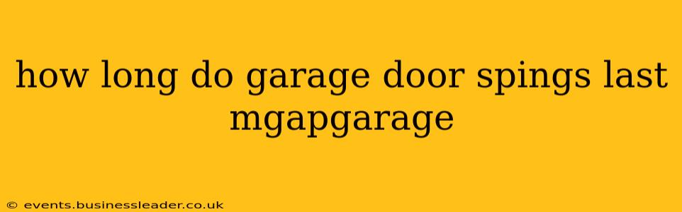how long do garage door spings last mgapgarage