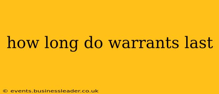 how long do warrants last