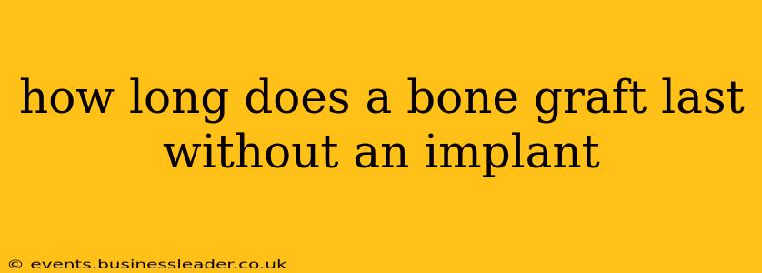 how long does a bone graft last without an implant