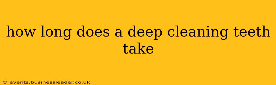 how long does a deep cleaning teeth take