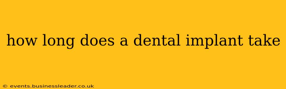 how long does a dental implant take