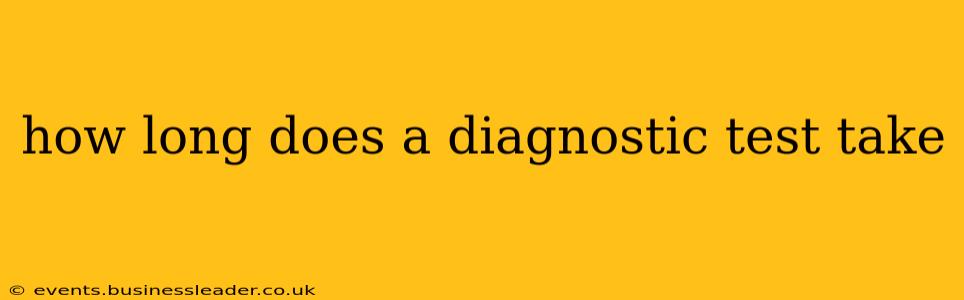 how long does a diagnostic test take