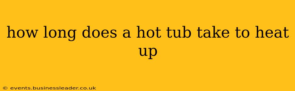how long does a hot tub take to heat up