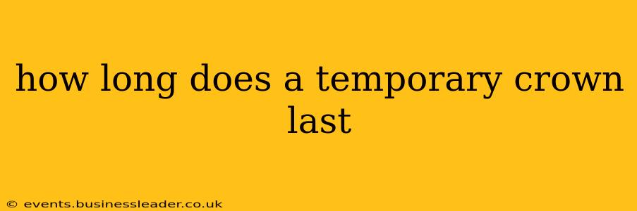 how long does a temporary crown last