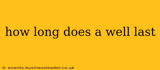 how long does a well last