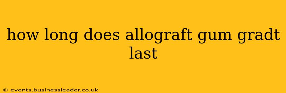 how long does allograft gum gradt last
