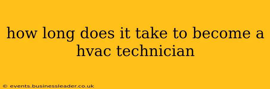 how long does it take to become a hvac technician