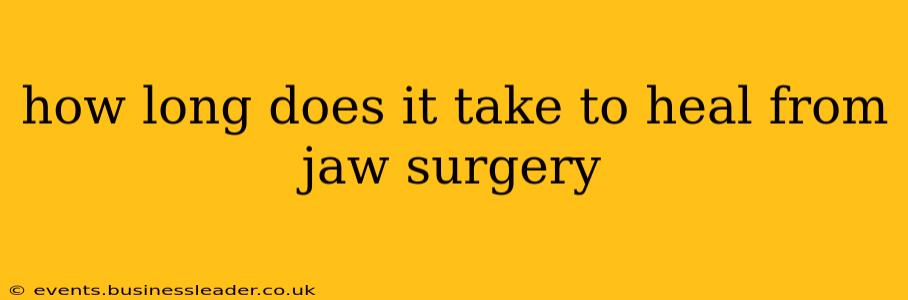 how long does it take to heal from jaw surgery