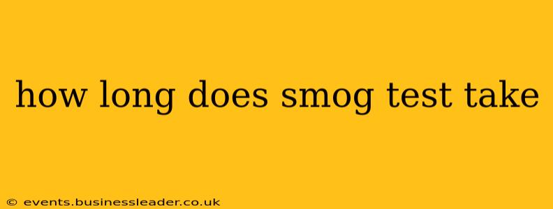how long does smog test take