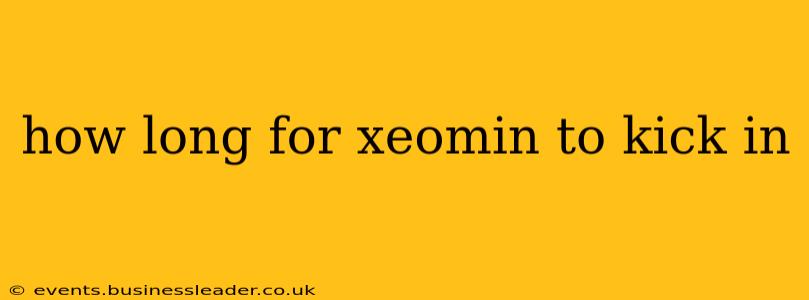 how long for xeomin to kick in
