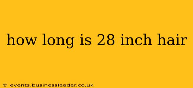 how long is 28 inch hair