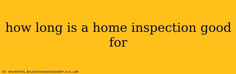 how long is a home inspection good for
