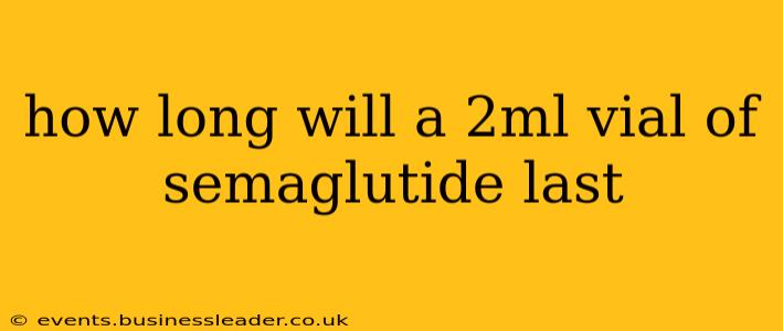 how long will a 2ml vial of semaglutide last