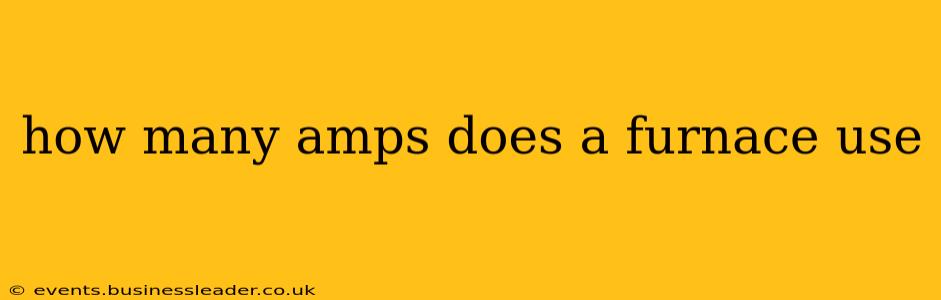 how many amps does a furnace use