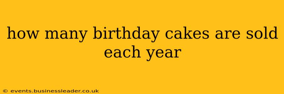 how many birthday cakes are sold each year