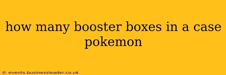how many booster boxes in a case pokemon