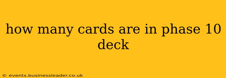 how many cards are in phase 10 deck