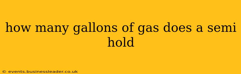 how many gallons of gas does a semi hold