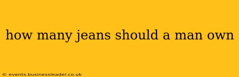 how many jeans should a man own