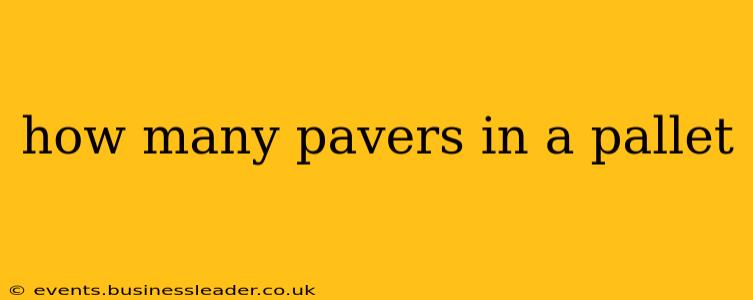 how many pavers in a pallet