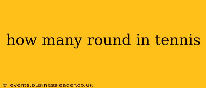 how many round in tennis