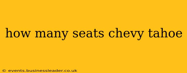 how many seats chevy tahoe