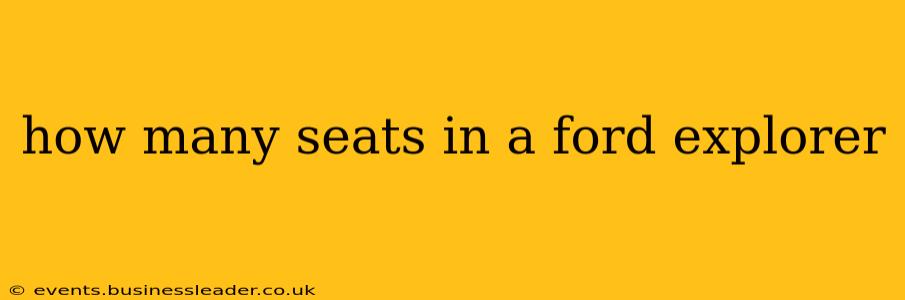 how many seats in a ford explorer