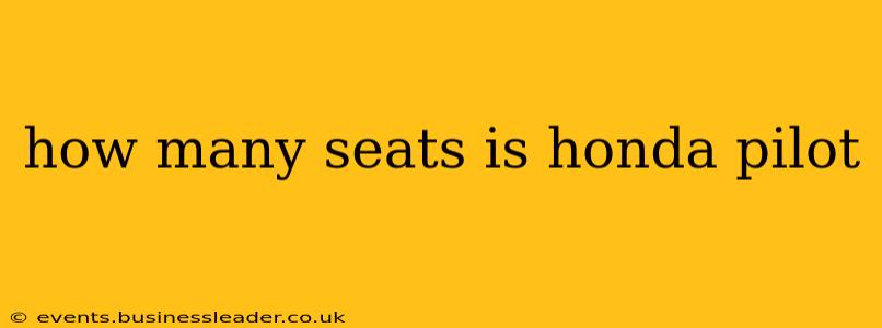 how many seats is honda pilot