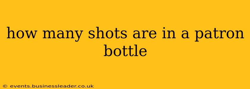 how many shots are in a patron bottle