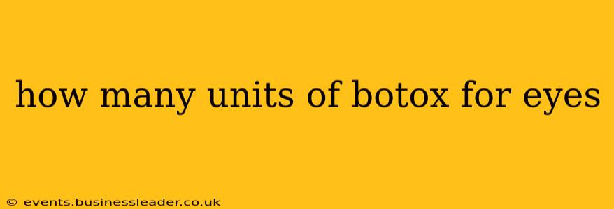 how many units of botox for eyes