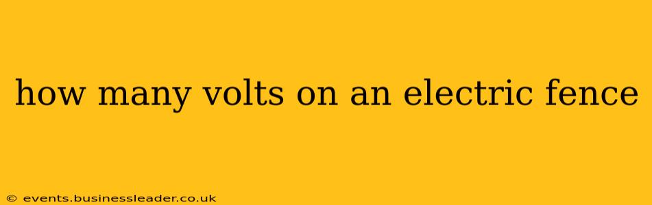 how many volts on an electric fence