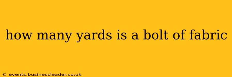how many yards is a bolt of fabric