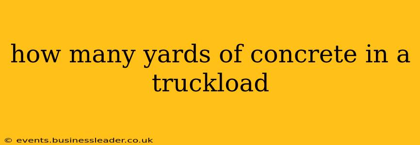 how many yards of concrete in a truckload