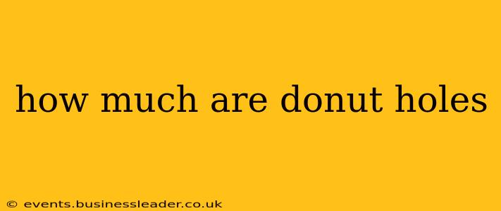how much are donut holes