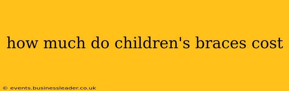 how much do children's braces cost
