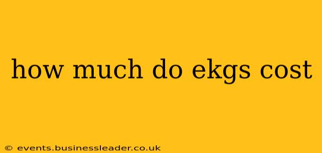 how much do ekgs cost