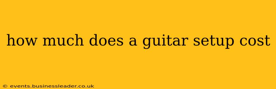 how much does a guitar setup cost