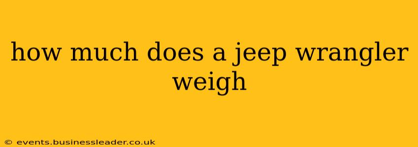how much does a jeep wrangler weigh
