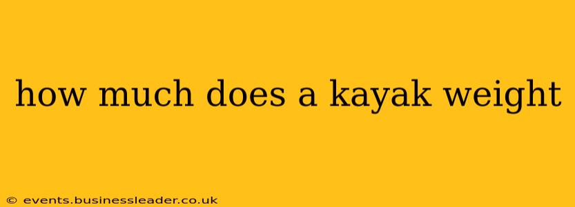 how much does a kayak weight
