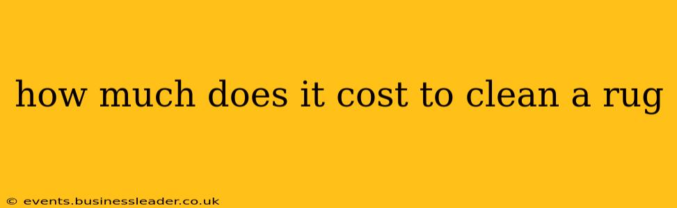 how much does it cost to clean a rug