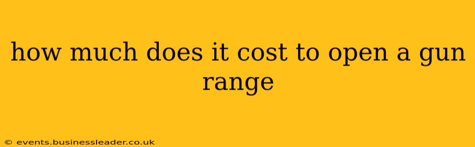 how much does it cost to open a gun range