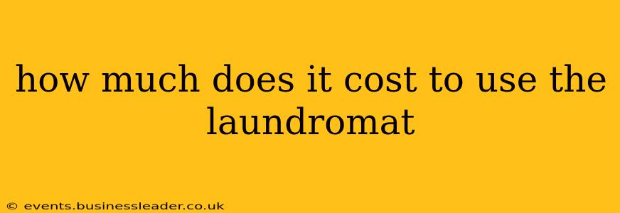 how much does it cost to use the laundromat