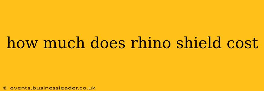 how much does rhino shield cost