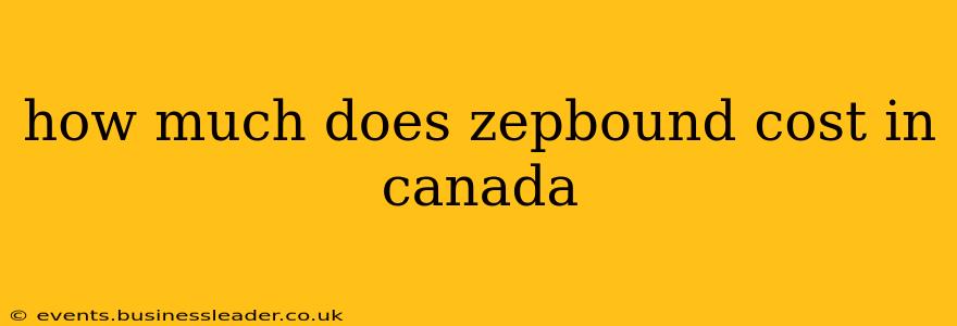 how much does zepbound cost in canada